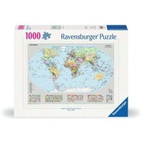RAVENSBURGER 12000065 Puzzle 1000 Teile Politische Weltkarte RAVENSBURGER 12000065 Puzzle 1000 Teile Politische Weltkarte von Ravensburger