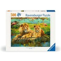 RAVENSBURGER 12000220 Puzzle 500 Teile Löwen in der Savanne von Ravensburger