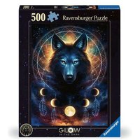 RAVENSBURGER 12000442 Puzzle 500 Teile Leuchtender Wolf von Ravensburger