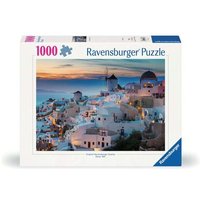 RAVENSBURGER 12000663 Puzzle 1000 Teile Abend über Santorini von Ravensburger