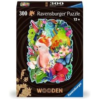 RAVENSBURGER 12000760 Holzpuzzle 300 Teile Exotische Vögel von Ravensburger