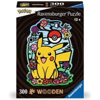 RAVENSBURGER 12000761 Holzpuzzle 300 Teile + 25 Whimsies - Pokémon Pikachu von Ravensburger