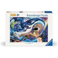 RAVENSBURGER 12000813 Puzzle 5000 Teile Gigantisches Drachenfest zur Tages- und Nachtstunde von Ravensburger