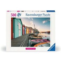 RAVENSBURGER 12000847 Puzzle 500 Teile Bootshäuser in Smögen, Schweden von Ravensburger