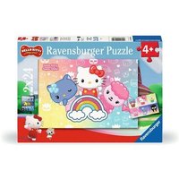 RAVENSBURGER 12001034 Kinderpuzzle 2 x 64 Teile Hello Kitty - Die besten Freunde von Ravensburger