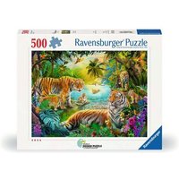 RAVENSBURGER 12001384 Puzzle 500 Teile Tiger Family in the Oasis RAVENSBURGER 12001384 Puzzle 500 Teile Tiger Family in the Oasis von Ravensburger