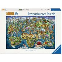 RAVENSBURGER 12001738 Erwachsenenpuzzle 5000 Teile - Weltkarte mit Sehenswürdigkeiten RAVENSBURGER 12001738 Erwachsenenpuzzle 5000 Teile - Weltkarte mit Sehenswürdigkeiten von Ravensburger