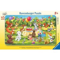 RAVENSBURGER 12004042 Kinderpuzzle 15 Teile Tierische Geburtstagsfeier von Ravensburger