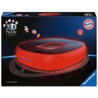 RAVENSBURGER 12008033 3D Puzzle beleuchtet 216 Teile: Allianz Arena - mit Licht RAVENSBURGER 12008033 3D Puzzle beleuchtet 216 Teile: Allianz Arena - mit Licht von Ravensburger
