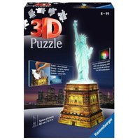 RAVENSBURGER 12596 3D-Puzzle Freiheitsstatue bei Nacht von Ravensburger