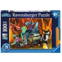 RAVENSBURGER 13379 Kinderpuzzle XXL 100 Teile Dreamwork Dragons: Die 9 Welten von Ravensburger