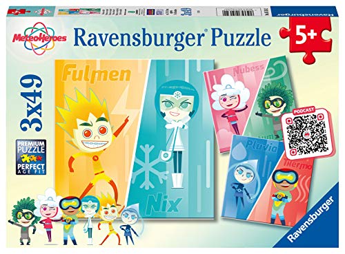 Ravensburger MeteoHereos Puzzle 3 x 49 Teile, Puzzle für Kinder von Ravensburger