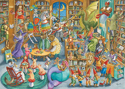 Ravensburger 16455 at Rapunzel Puzzle Midnight in The Library, 1000 Teile, für Erwachsene und Kinder ab 12 Jahren, merhfarbig von Ravensburger