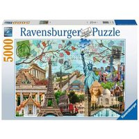 RAVENSBURGER 17118 Puzzle 17118 Big City Collage 5000 Teile von Ravensburger