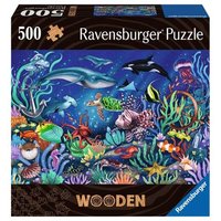 RAVENSBURGER 17515 WOODEN Erwachsenenpuzzle Holzpuzzle 500 Teile Unten im Meer von Ravensburger