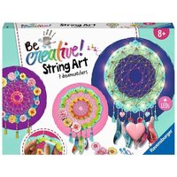 RAVENSBURGER 18235 String Art Maxi: Dreamcatcher Bastelset Kreative Traumfänger mit LEDs von Ravensburger