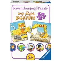 RAVENSBURGER 3074 Tierische Baustelle 9 x 2 Teile My first puzzle von Ravensburger