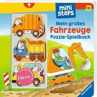 RAVENSBURGER 31678 ministeps Mein großes Fahrzeuge Puzzle-Spielbuch von Ravensburger