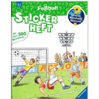 RAVENSBURGER 32962 Wieso? Weshalb? Warum? Stickerheft: Fußball von Ravensburger