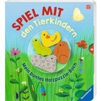 RAVENSBURGER 41685 Tierkindern: Mein buntes Holzpuzzle-Buch von Ravensburger