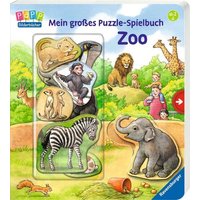 RAVENSBURGER 43653 Mein großes Puzzle-Spielbuch Zoo von Ravensburger