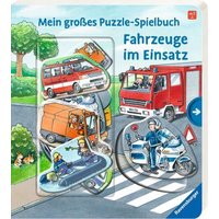 RAVENSBURGER 43873 Mein großes Puzzle-Spielbuch: Fahrzeuge im Einsatz von Ravensburger