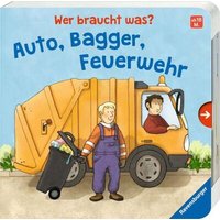 RAVENSBURGER 43890 Wer braucht was? Auto, Bagger, Feuerwehr von Ravensburger