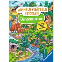 RAVENSBURGER 48870 Wimmeln, Rätseln, Stickern: Dinosaurier von Ravensburger