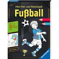 RAVENSBURGER 48884 Mein Mal- und Rätselspaß: Fußball von Ravensburger