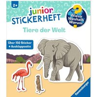 RAVENSBURGER 60111 Wieso? Weshalb? Warum? junior Stickerheft - Tiere der Welt RAVENSBURGER 60111 Wieso? Weshalb? Warum? junior Stickerheft - Tiere der Welt von Ravensburger