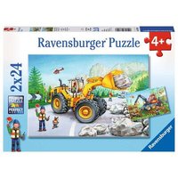 RAVENSBURGER 7802 Kinderpuzzle Bagger und Waldtraktor von Ravensburger