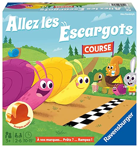 Ravensburger - Gehen Sie die Schnecken – Gesellschaftsspiel ab 3 Jahren – Schneckenrennen – 2 bis 6 Spieler – 20617 – französische Version Ravensburger - Gehen Sie die Schnecken – Gesellschaftsspiel ab 3 Jahren – Schneckenrennen – 2 bis 6 Spieler – 20617 – französische Version von Ravensburger
