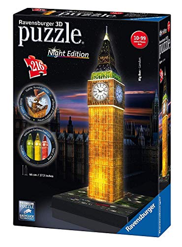 RAVENSBURGER SP 3D Puzzle Bauwerke Big Ben bei Nacht RAVENSBURGER SP 3D Puzzle Bauwerke Big Ben bei Nacht von Ravensburger