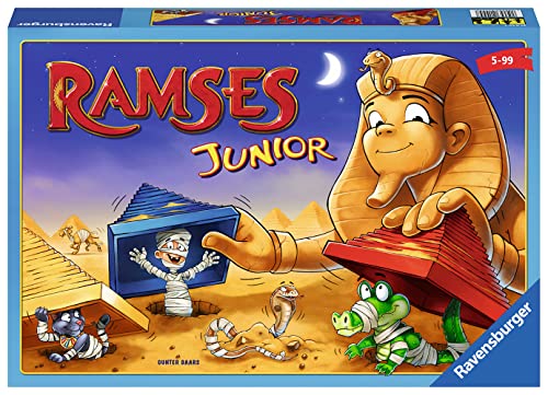 Ravensburger Ramses – Version Junior – Gesellschaftsspiel – Kinder und Eltern – lustiges Memory-Spiel – für 2 bis 4 Spieler ab 5 Jahren – Unisex – 21445 – französische Version von Ravensburger