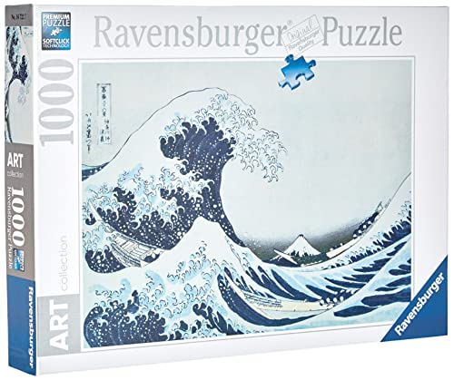 Ravensburger - Puzzle The Great Wave Off Kanagawa, 1000 Teile, Puzzle Kunst für Erwachsene und Jugendliche, berühmte Bilder zum Ausstellen, Geschenkidee für Sie oder Ihn, 70 x 50 cm von Ravensburger