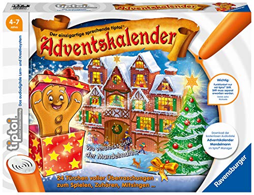 Ravensburger tiptoi Interaktiver Adventskalender Mandelmann, ab 4 Jahren von Ravensburger