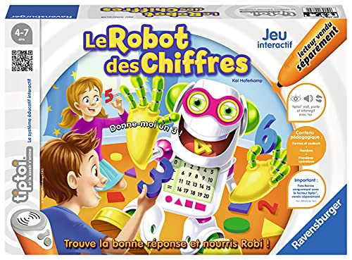 Ravensburger - tiptoi® – Interaktives Spiel – Der Zahlenroboter – elektronisches Lernspiel, ohne Display – ab 4 Jahren – französische Version – 00739 von Ravensburger