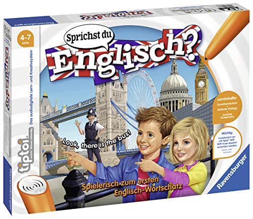 Ravensburger tiptoi Sprichst du Englisch? Spiel, ab 4 Jahren, Lerne spielerisch und interaktiv Englisch von Ravensburger