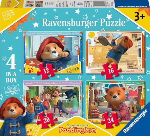 Ravensburger Kinderpuzzle 3063 - Liebe Tante Lucy - 4 Paddington-Kinderpuzzles in Einer Box mit 12, 16, 20 und 24 Teilen, für Kinder ab 3 Jahren von Ravensburger