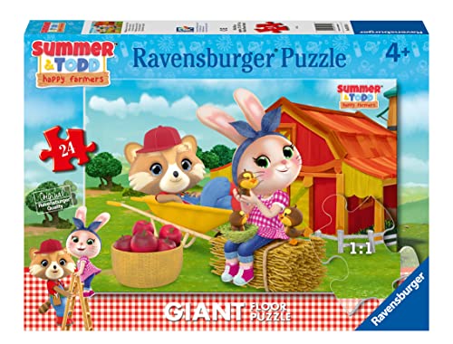 Ravensburger 03134 4 Summer & Todd 24 Teile Giant Boden, Puzzle für Kinder, empfohlenes Alter 3+, Mehrfarbig von Ravensburger