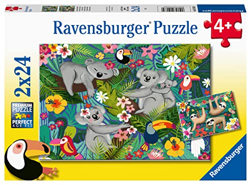 Ravensburger 05183 135252 Koalas and Sloths Koala und Faultier, Mehrfarbig von Ravensburger