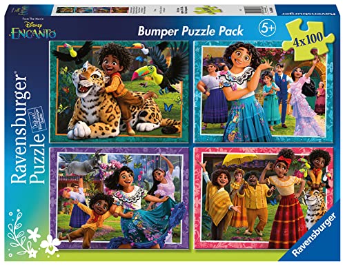 Ravensburger - Encanto Puzzle, Kollektion Bumper Pack 4 x 100, 4 Puzzles à 100 Teile, Empfohlenes Alter 5+ Jahre von Ravensburger