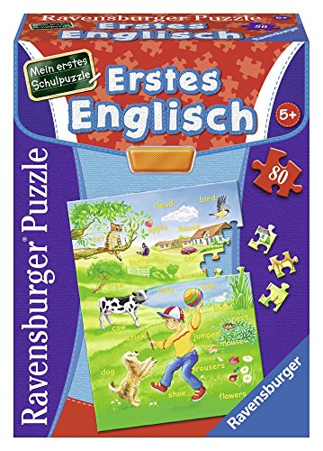 Ravensburger 07537 - Mein erstes Schulpuzzle: Erstes Englisch - 80 Teile Puzzle von Ravensburger