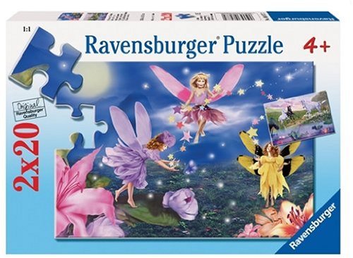 Ravensburger 08977 - Elfen und Einhörner, 2 x 20 Teile Puzzle von Ravensburger