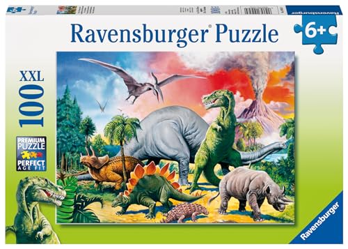 Ravensburger 10957 Kinderpuzzle-10957 Dino Puzzle für Kinder ab 6 Jahren, mit 100 Teilen im XXL-Format, Dinosaurier Spielzeug von Ravensburger