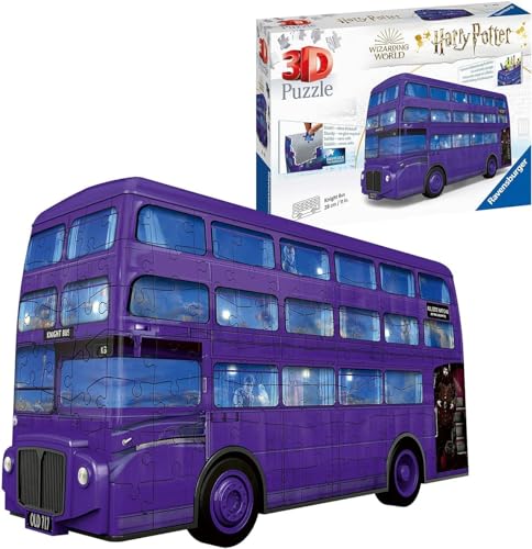 Ravensburger 3D Puzzle 11158 - Knight Bus Harry Potter - Der Fahrende Ritter als 3D Puzzle Fahrzeug - ab 8 Jahren von Ravensburger