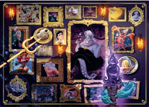 Ravensburger Puzzle 12000039 - Disney Villainous Ursula - 1000 Teile Puzzle für Erwachsene und Kinder ab 14 Jahren, Disney Puzzle, Disney Geschenke von Ravensburger