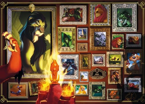 Ravensburger Puzzle 12000101 - Scar - 1000 Teile Disney Villainous Puzzle für Erwachsene und Kinder ab 14 Jahren von Ravensburger