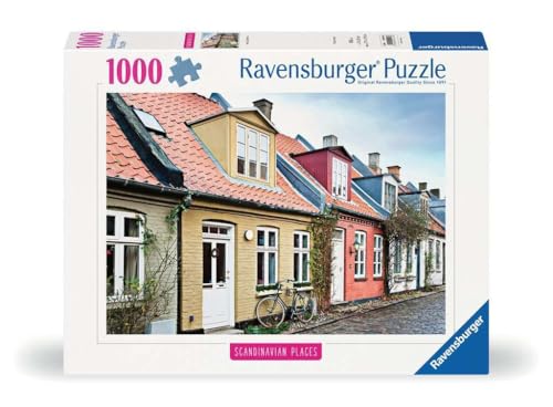 Ravensburger Puzzle 12000113 - Scandinavian Places, Häuser in Aarhus, Dänemark - 1000 Teile Puzzle für Erwachsene und Kinder ab 14 Jahren, Puzzle mit Dänemark-Motiv von Ravensburger