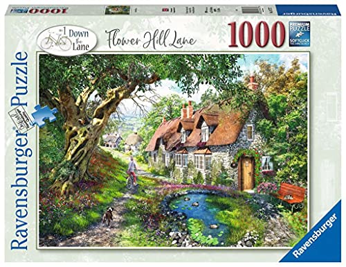 Ravensburger 12000131 Down The No.1 Flower Hill Lane Puzzle, 1000 Teile, für Erwachsene und Kinder ab 12 Jahren, Mehrfarbig, Einheitsgröße von Ravensburger